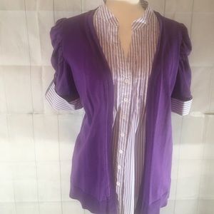 Lane Bryant women’s 1 piece top purple 14/16 W